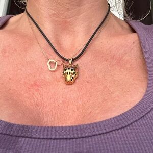 Panther Pendant ONLY! with Black Onyx and Green Aventurine